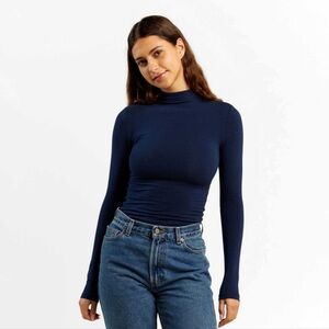 nuuds long sleeve mock neck shirt